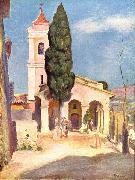 Pierre-Auguste Renoir Kirche in Cagnes painting